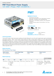 PMT-12V35W1AA Datasheet