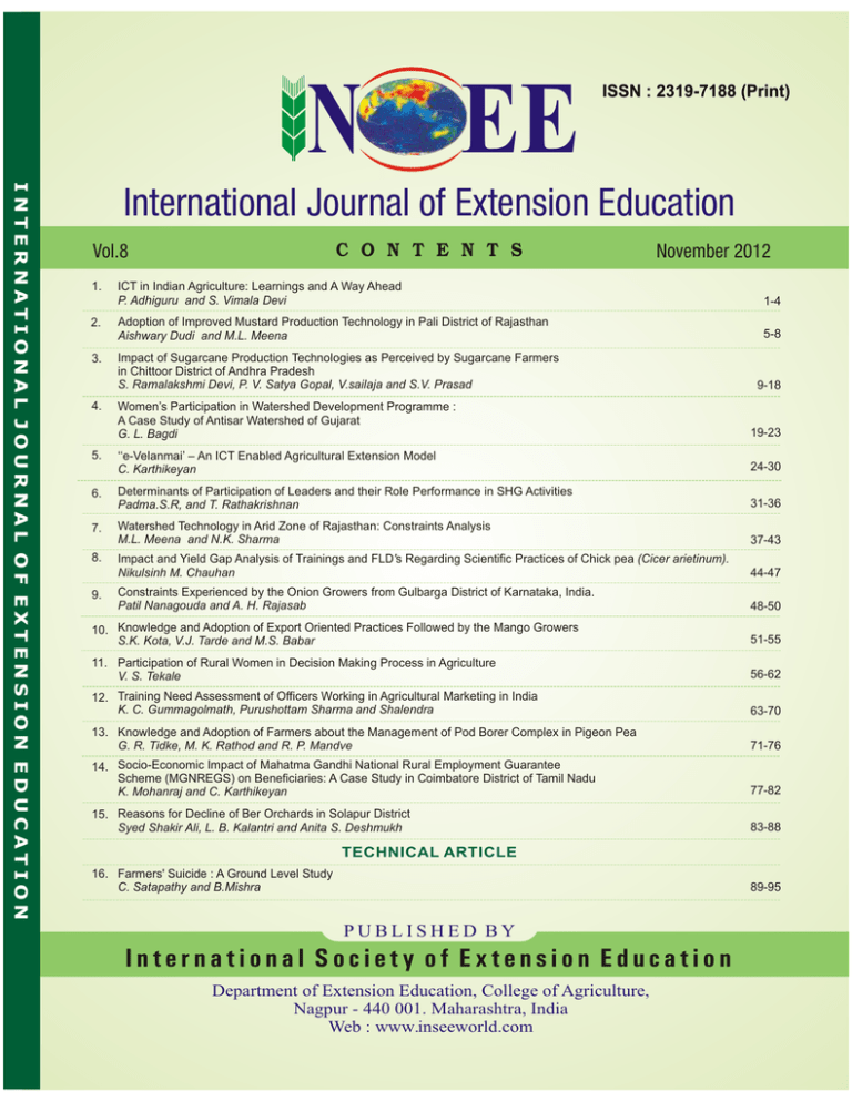 research paper on extension education