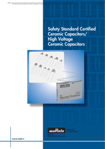 Safety Standard Certified Ceramic Capacitors/High Voltage