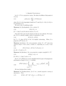 A note on Hilbert Polynomial