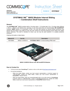 360G2-1U-MOD-IS Internal Sliding Fiber Optic