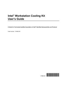 Workstation Cooling Kit User`s Guide