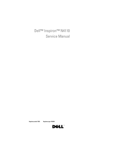 Dell™ Inspiron™ N4110 Service Manual