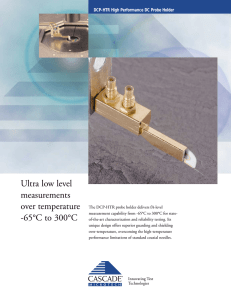 Ultra low level measurements over temperature