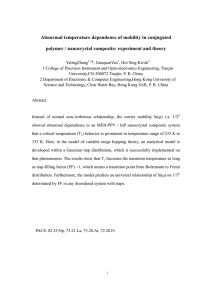 Abnormal temperature dependence of mobility in