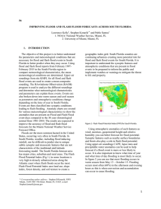 56 IMPROVING FLOOD AND FLASH FLOOD FORECASTS