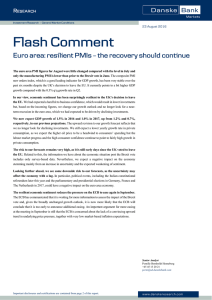 Flash Comment - Euro area: resilient PMIs – the