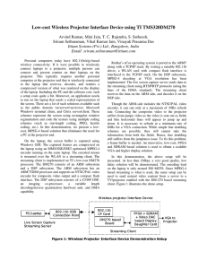 Low-cost Wireless Projector Interface Device using