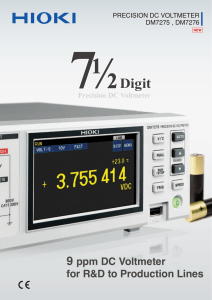 PRECISION DC VOLTMETER DM7275, DM7276