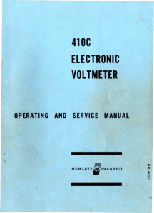 410C ELECTRONIC VOLTMETER