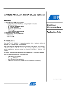 XMEGA B1 ADC Voltmeter