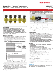 Heavy Duty Pressure Transducers, PX3 Series, 1 bar to 46 bar | 15