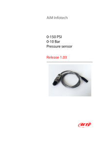 AiM Infotech 0-150 PSI 0-10 Bar Pressure sensor Release 1.03