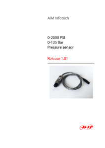 AiM Infotech 0-2000 PSI 0-135 Bar Pressure sensor Release 1.01