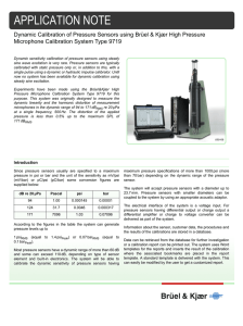 Application notes - Dynamic Calibration of Pressure Sensors using