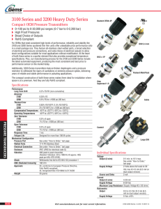 3100 Series and 3200 Heavy Duty Series