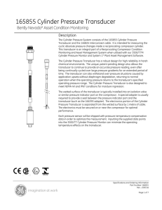 165855 Cylinder Pressure Transducer