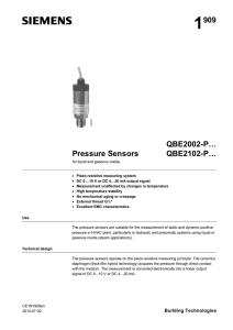 Pressure Sensors QBE2002-P..