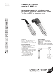 Pressure Transducer cerabar T PMP 131