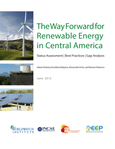 The Way Forward for Renewable Energy in Central America