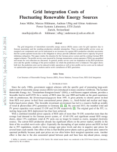 Grid Integration Costs of Fluctuating Renewable Energy Sources