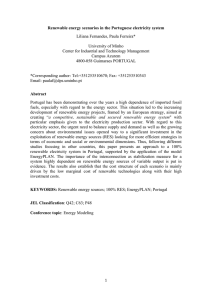 Renewable energy scenarios in the Portuguese electricity system