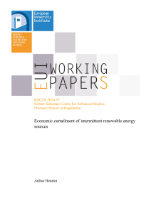 Economic curtailment of intermittent renewable energy sources