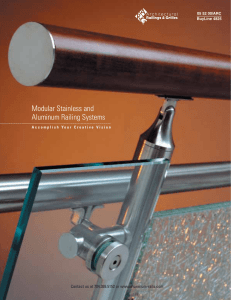 Modular Stainless and Aluminum Railing Systems