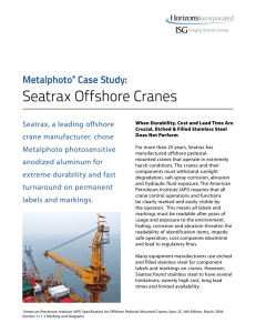 Metalphoto Case Study: Seatrax Offshore Cranes