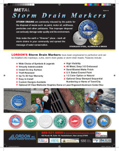 LORDON`S Storm Drain Markers have been engineered