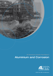 UK Aluminium Industry Fact Sheet 2 : Aluminium and Corrosion