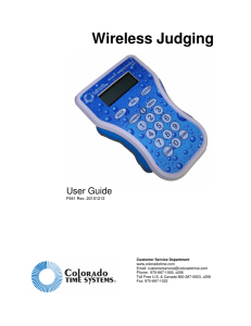 Wireless Judging - Colorado Time Systems