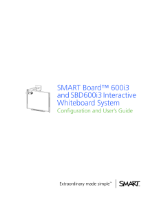 SMART Board 600i3 and SBD600i3 Interactive Whiteboard System