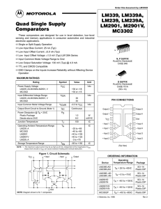 LM339, LM339A, LM239, LM239A, LM2901, M2901V, MC3302