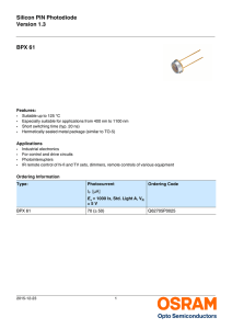 BPX 61 - Osram Opto Semiconductors
