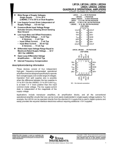 lm124, lm124a, lm224, lm224a lm324, lm324a, lm2902 quadruple