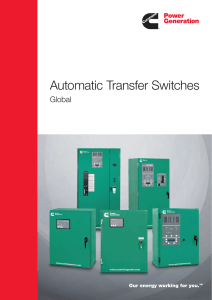 Automatic transfer switches brochure