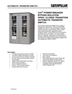 automatic transfer switch - Online Services | Foley Inc.