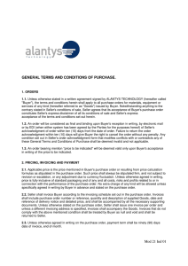 Alantys Technology Purchasing Conditions (to download)