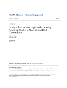 Equity in International Experiential Learning