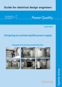 Power Quality - Designing an uninterruptible power supply