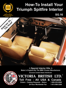 How-To Install Your Triumph Spitfire Interior