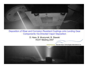 Deposition of Wear and Corrosion Resistant