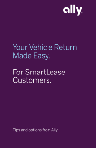 Your Vehicle Return Made Easy. For SmartLease Customers.