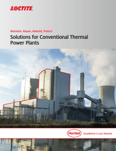 Solutions for Conventional Thermal Power Plants