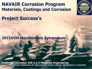 NAVAIR Corrosion Program