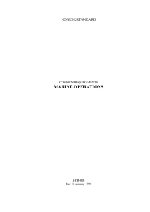 MARINE OPERATIONS