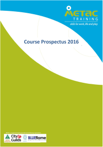 Course Prospectus 2016