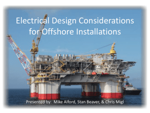 Electrical Design Considerations for Offshore Installations