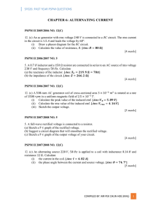 CHAPTER 6: ALTERNATING CURRENT